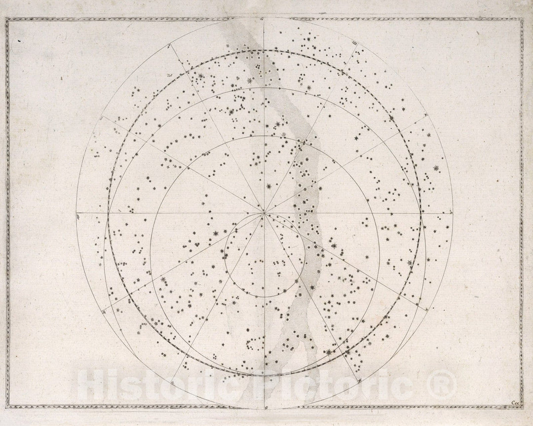 Historic Map : (Night Sky II.), 1655 Celestial Atlas - Vintage Wall Art