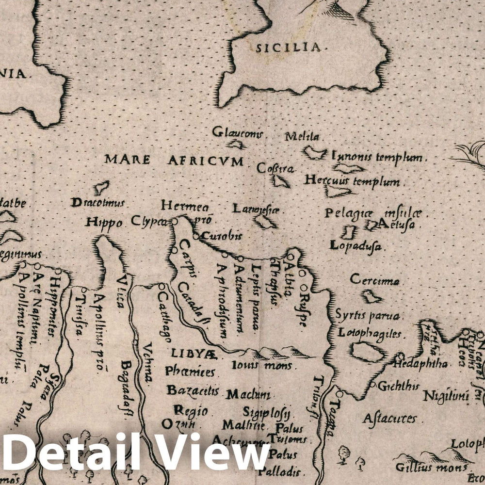 Historic Map : Africa, North Tabula Aphricae II. Della Geografia di Tolomeo. Libro Quarto, 1599 Atlas , Vintage Wall Art