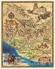 Historic Map : The Old Spanish and Mexican Ranchos of Ventura County, 1965 Pictorial Map - Vintage Wall Art