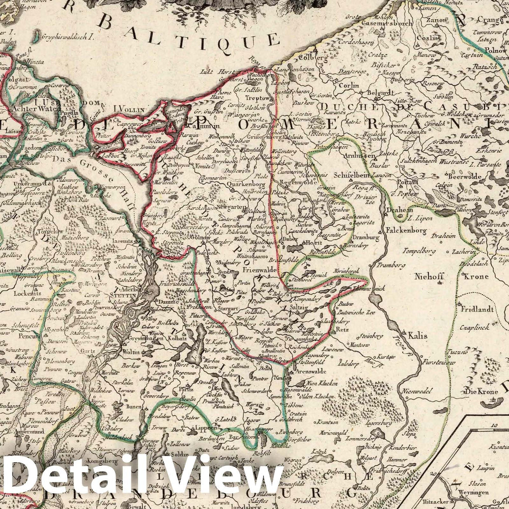 Historic Map : Haute Saxe , Germany 29. Partie Septentrionale de Cercle de Haute Saxe, 1778 Atlas , Vintage Wall Art