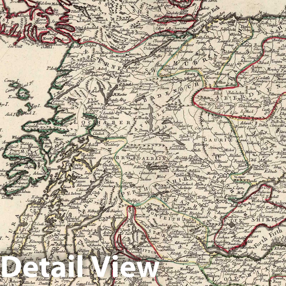 Historic Map : Scotland,Universel dresse sur des Meillieures Cartes Modernes 1784., Vintage Wall Art