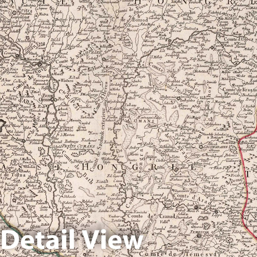 Historic Map : Romania, Transylvania 51. Royaume de Hongrie, Principaute de Transilvanie, Sclavonie, Croatie, 1784 Atlas , Vintage Wall Art