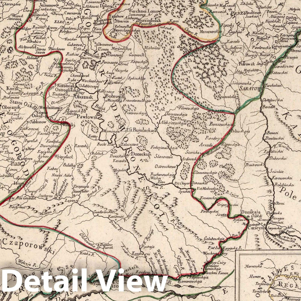 Historic Map : Russia, 53. Partie Meridionale de la Russie Europeenne (Southern Sheet), 1784 Atlas , Vintage Wall Art