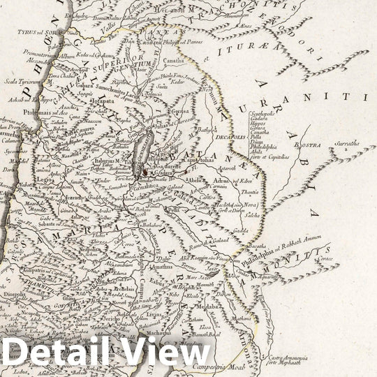 Historic Map : (31-I). La Palestine, Les Tribus, et Jerusalem, 1783 Atlas - Vintage Wall Art