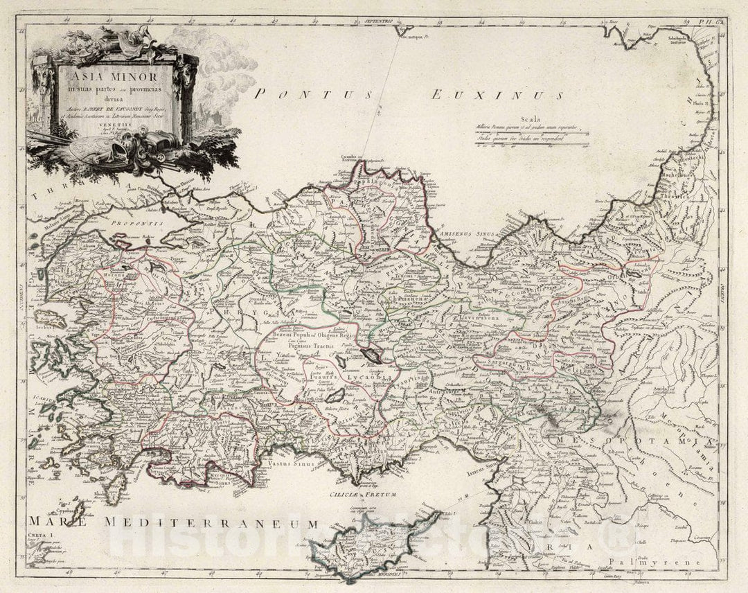 Historic Map : Atlas Universel dresse sur des Meillieures Cartes Modernes 1784. A Venise par P. Santini rue Ste. 62. Asia Minor, 1784 Atlas - Vintage Wall Art