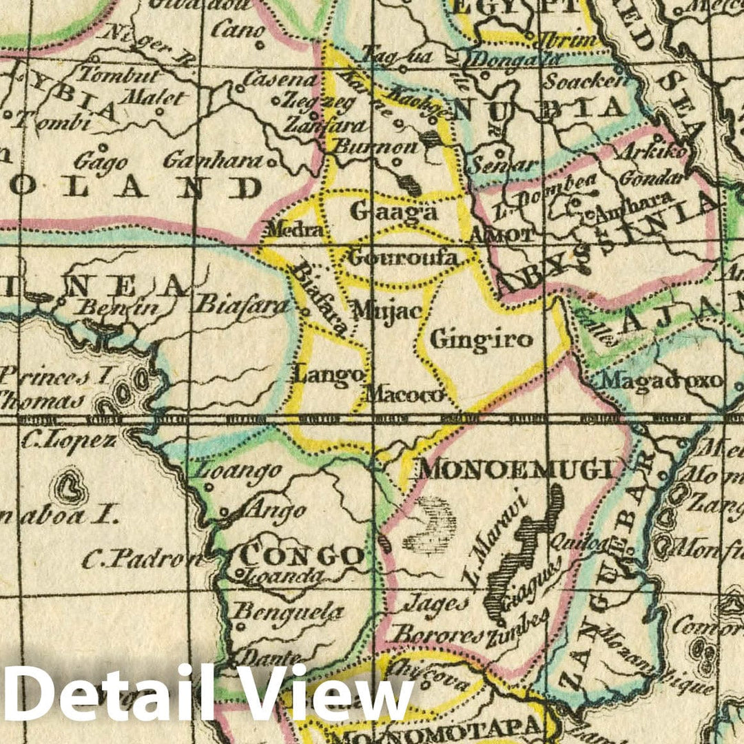 Historic Map : A New General and Universal Atlas Containing Forty Five Maps by Andrew Dury. Engraved by Mr. Kitchin & Others. Africa, 1763 Atlas - Vintage Wall Art