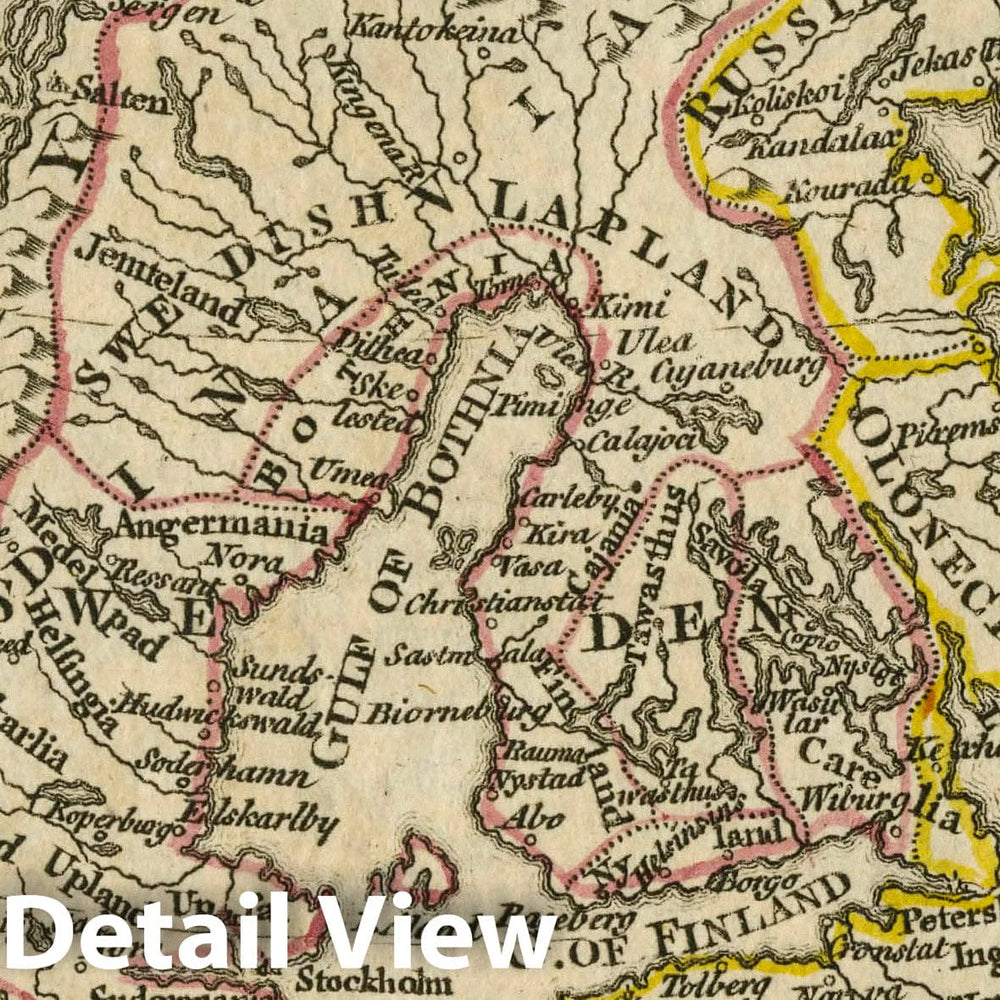 Historic Map : A New General and Universal Atlas Containing Forty Five Maps by Andrew Dury. Engraved by Mr. Kitchin & Others. Sweden and Norway, 1763 AtlasVintage Wall Art