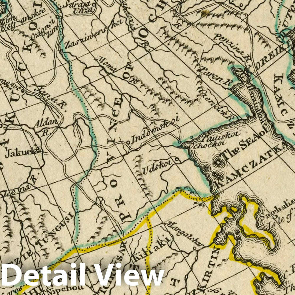 Historic Map : A New General and Universal Atlas Containing Forty Five Maps by Andrew Dury. Engraved by Mr. Kitchin & Others. Russia in Asia, 1763 Atlas - Vintage Wall Art