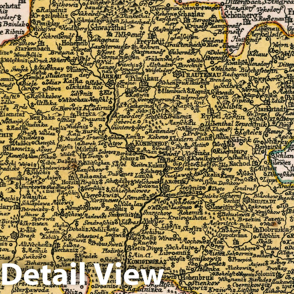 Historic Map : Czech Republic, Vol 1:35- Der Konigin Graezer Kreis in dem Koenigreich Bohmen, 1740 Atlas , Vintage Wall Art