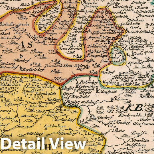 Historic Map : Germany, Vol 2:86- Die Aemter Stolpen, Hohenstein und Lohmen, 1740 Atlas , Vintage Wall Art