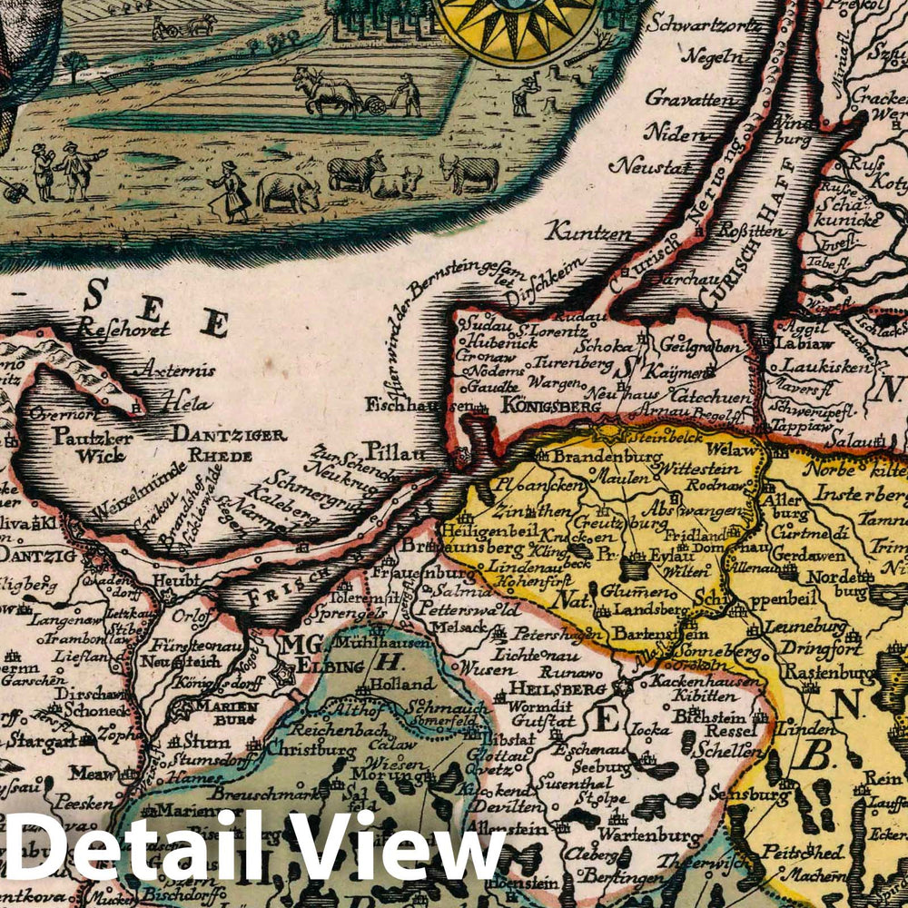 Historic Map : Prussia , Germany, Vol 2: 138- Das Koenigreich Preussen nebst dem Polnischen Antheil, 1740 Atlas , Vintage Wall Art