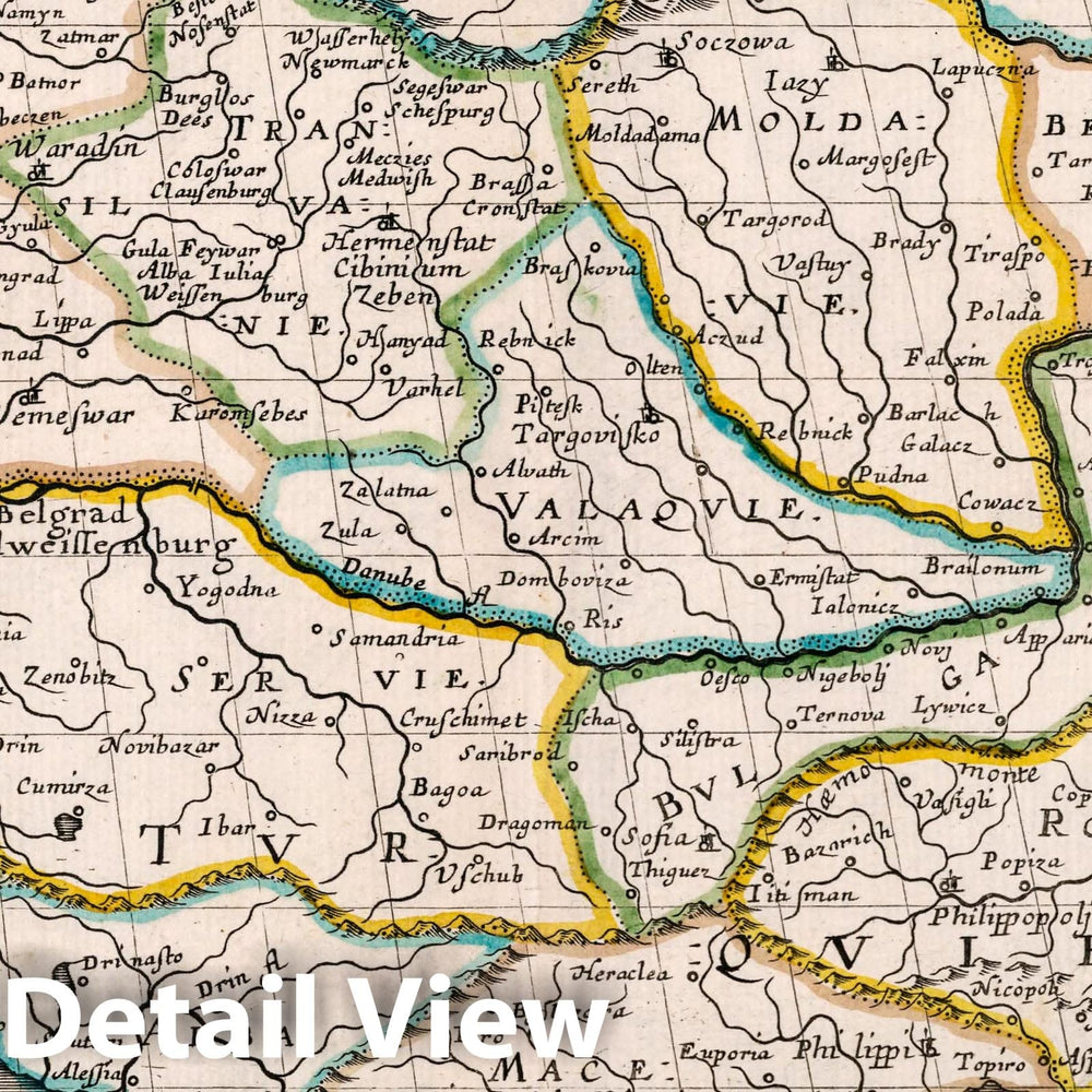 Historic Map : Hungary, Balkan Peninsula, Europe Hongrie. P. N. Sanson le fils Geographe du Roy. A Paris Chez l'autheur avec Privilege, 1648 Atlas , Vintage Wall Art