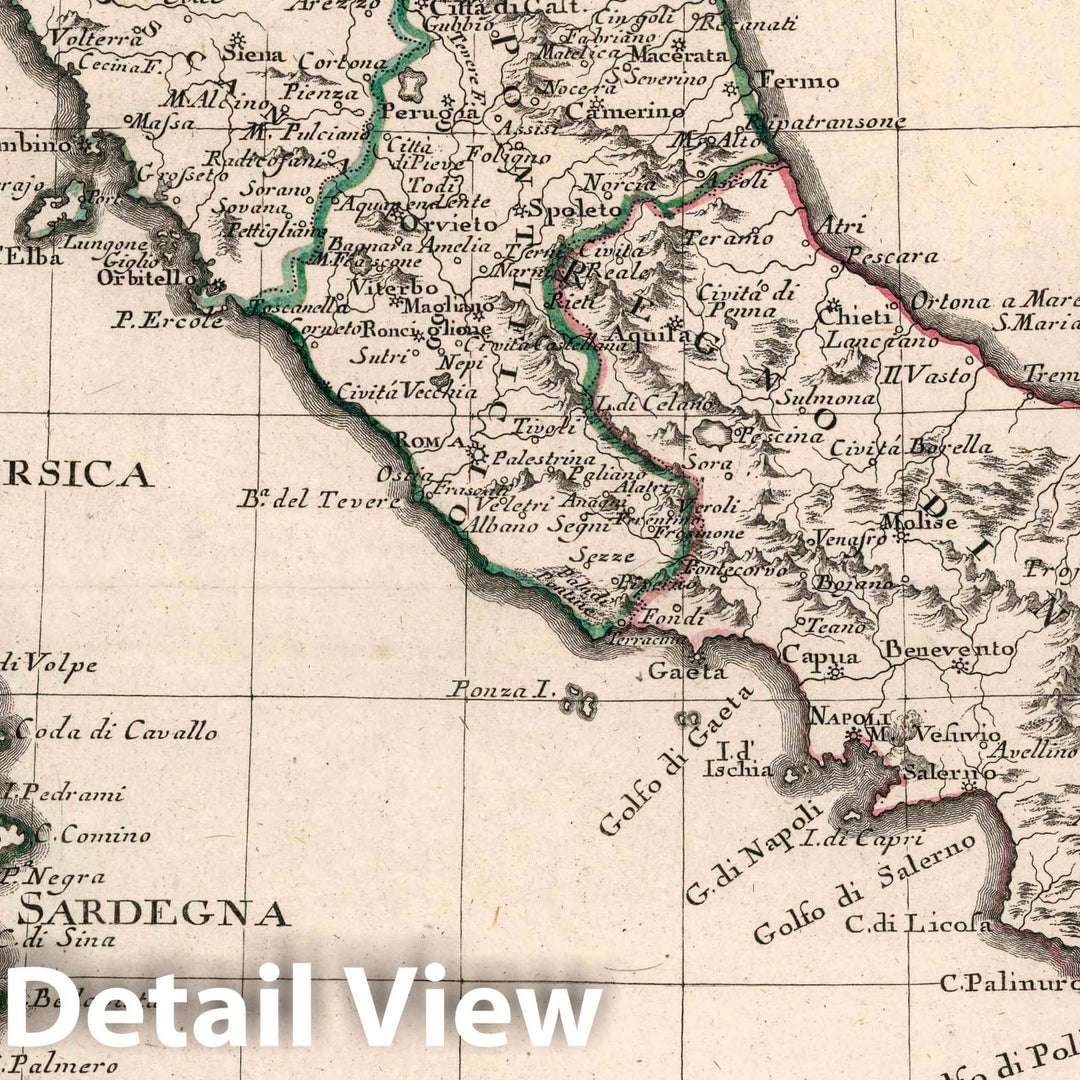 Historic Map : Italy, L'Italia : Divisa ne' suoi stati : Di Nuova projezione. Venezia 1782., Vintage Wall Art