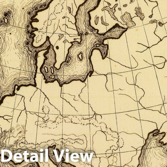 Historic Map : Europe. Drawn by (to be Filled in. by George W. Fitch. New York: Sheldon, Blakeman and Company, 115 Nassau Street, 1850 Atlas - Vintage Wall Art