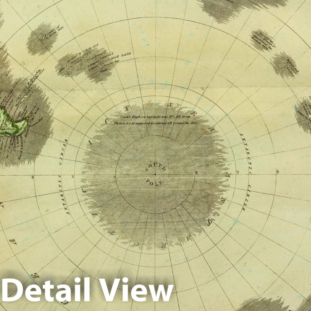 Historic Map : Southern Hemisphere. Kirkwood sculp. Drawn & Engraved for John Thompson Co.'s New General Atlas, 12 August 1814, 1814 Atlas - Vintage Wall Art