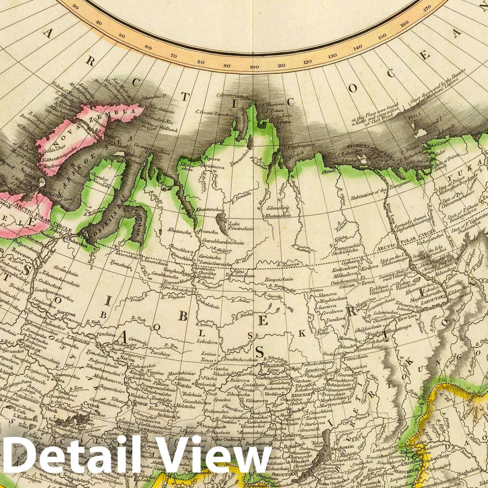 Historic Map : Russian Empire. N.R. Hewitt Sc, 10 Broad Str, Bloomsby, London. Drawn & engraved for John Thomson & Co.'s New general, 12 August 1814, 1814 - Vintage Wall Art