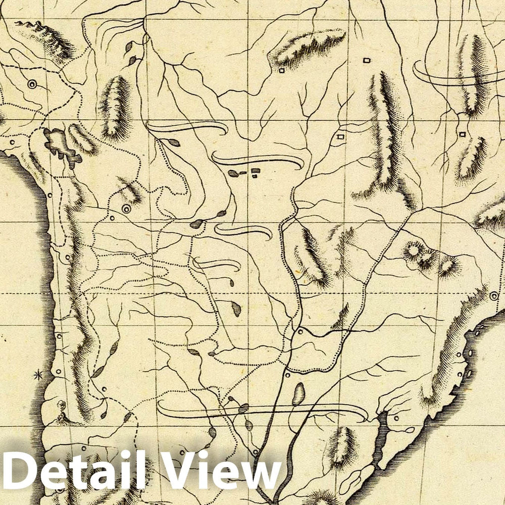 Historic Map : South America. E.P. delint. Mutlow Sc, Russell Cot. (1804), 1804 Atlas - Vintage Wall Art