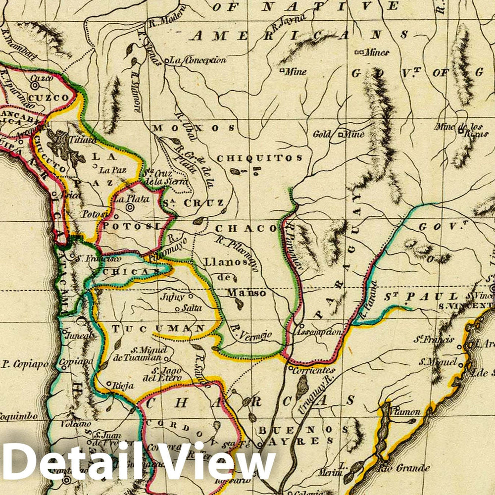 Historic Map : South America. E.P. delint. Mutlow Sc, Russell Cot. Publish'd 15th June, 1804, by The Revd. E. Patteson, Richmond, Surrey, 1804 Atlas - Vintage Wall Art