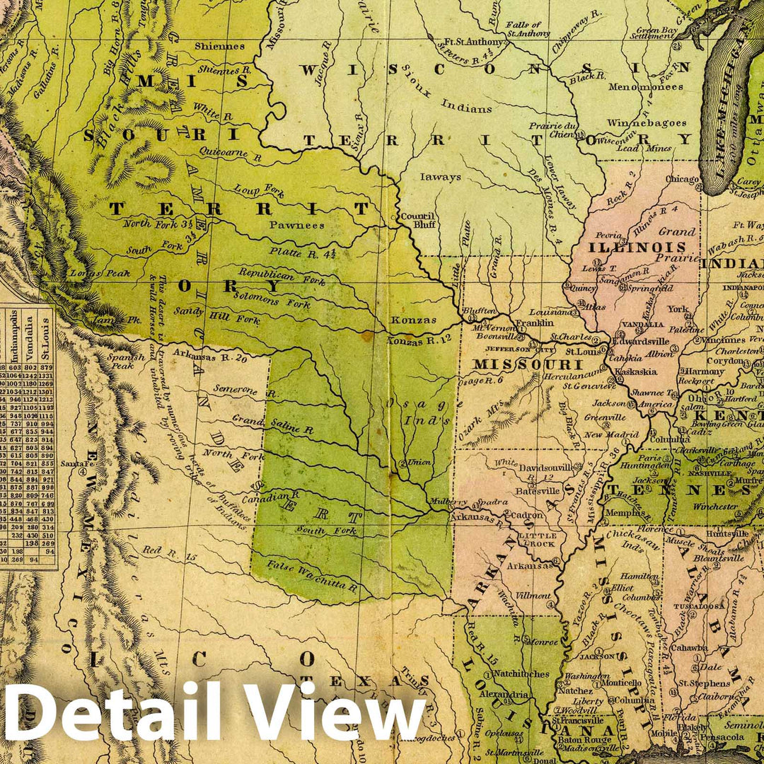 Historic Map : United States. Entered According to Act. of Congress Dec. 16th 1828 by D.F. Robinson & Co. of The State of Connecticut, 1828 - Vintage Wall Art