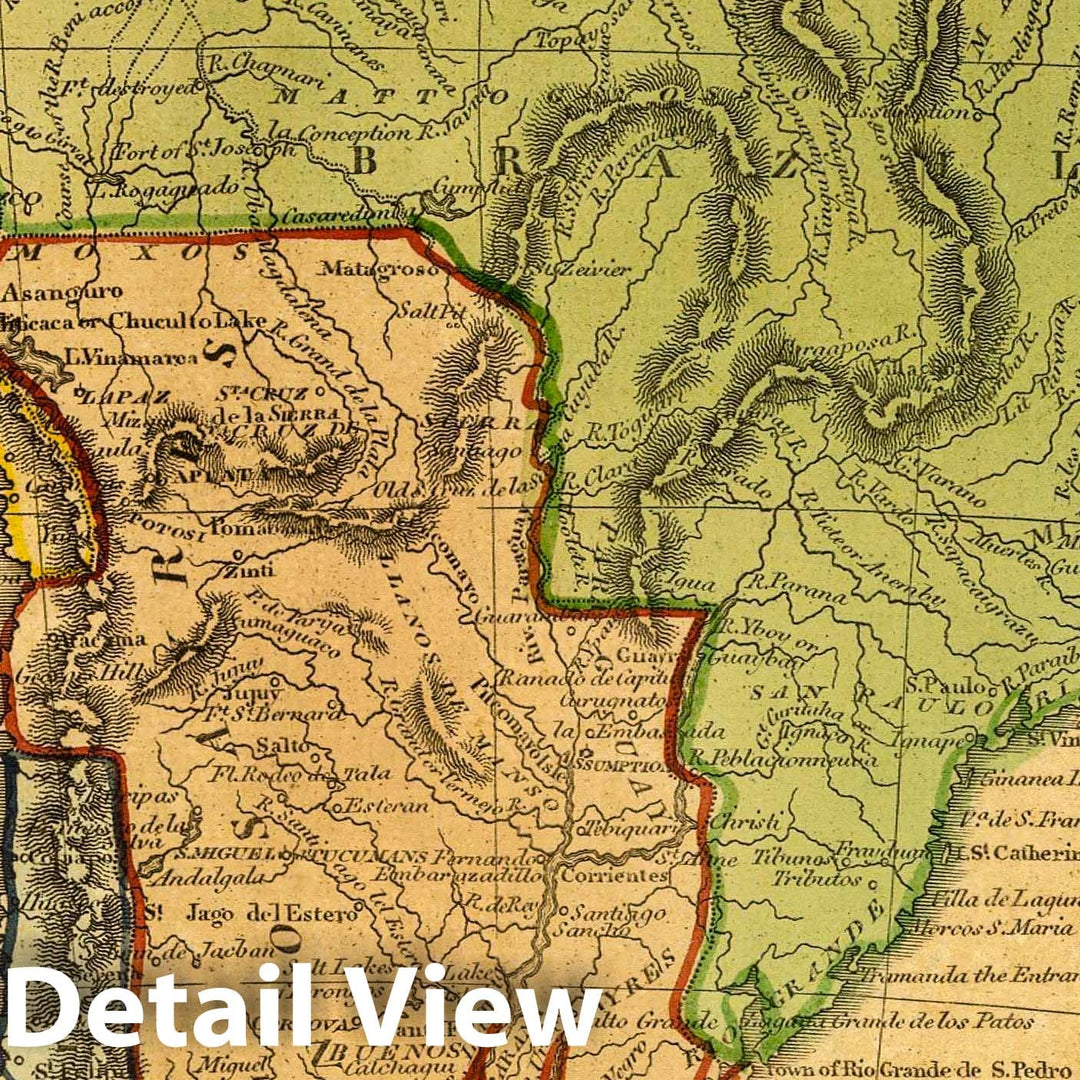 Historic Map : South America. H. Morse Sc. Published by Cummings & Hilliard, No. 1 Cornhill, Boston. (ca. 1821), 1821 Atlas - Vintage Wall Art