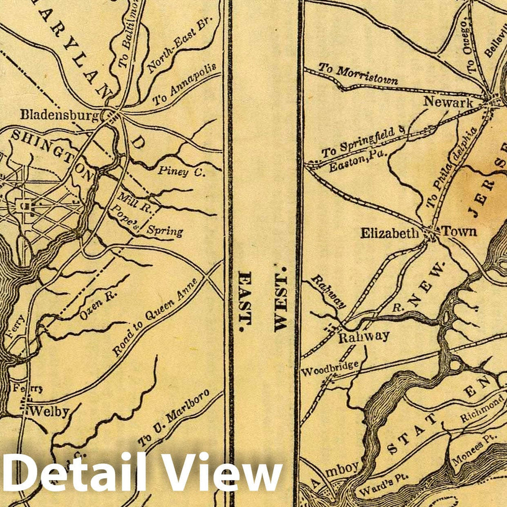 Historic Map : Philadelphia, Boston, Washington, New York, Charleston, Baltimore, 1837 Atlas - Vintage Wall Art