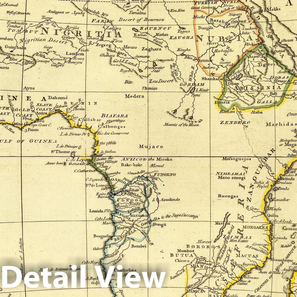 Historic Map : Africa. Engraved by Faden and Jefferys, Geographer to the King. London: publish'd according to Act of Parliament, 29th May, 1775 by Faden & Jefferys, 1775Vintage Wall Art