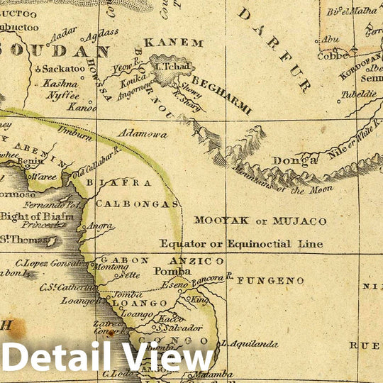 Historic Map : Africa. Published by Hilliard, Gray, Little & Wilkins, Boston. H. Morse Sc. (1829), 1829 Atlas - Vintage Wall Art