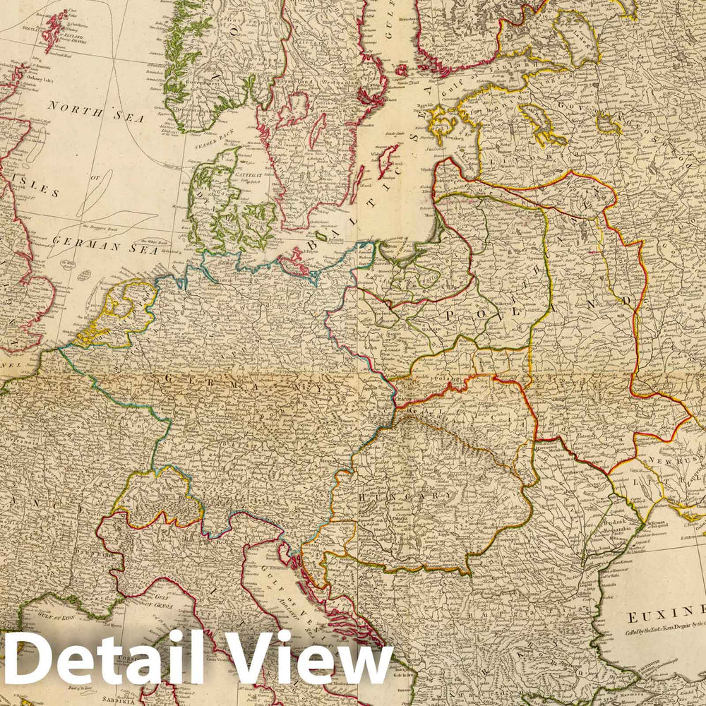 Historic Map : (Composite of) Europe Divided into its Empires, Kingdoms, States, Republics, c. by Thos. Kitchin, Hydrographer to The King, 1795 Atlas - Vintage Wall Art