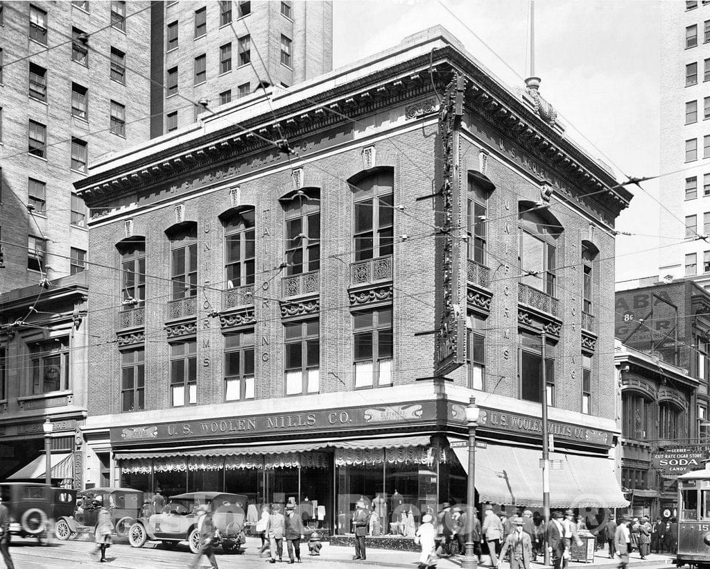 Historic Black & White Photo - Baltimore, Maryland - Baltimore and Calvert Streets, c1920 -