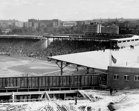 Historic Black & White Photo - Boston, Massachusetts - The World Series at Fenway Park, c1914 -