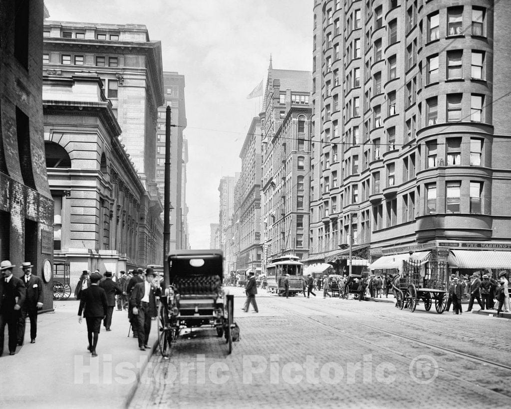 Historic Black & White Photo - Chicago, Illinois - Outside the Great Northern, c1907 -