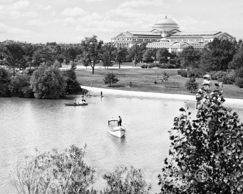 Historic Black & White Photo - Chicago, Illinois - The Field Museum, c1907 -