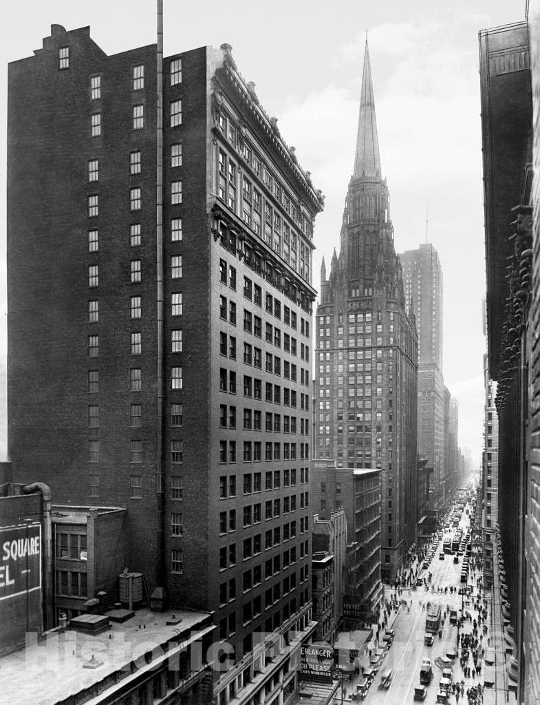 Historic Black & White Photo - Chicago, Illinois - The Chicago Temple Building, c1925 -