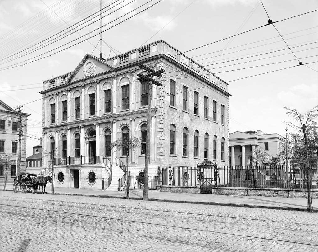 Historic Black & White Photo - Charleston, South Carolina - Charleston City Hall, c1895 -