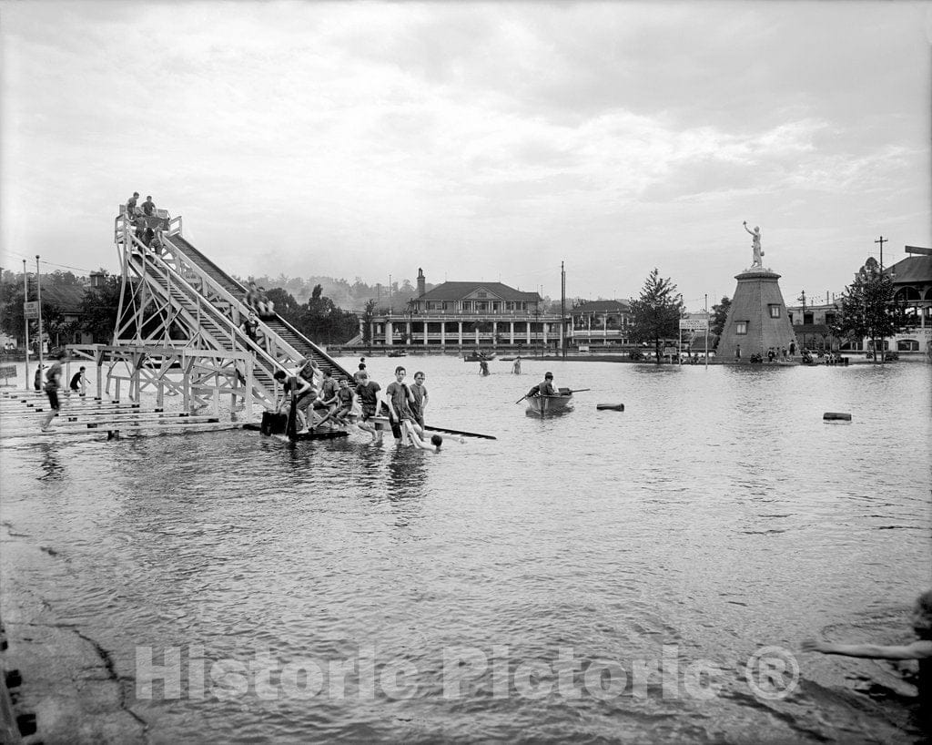 Cincinnati Historic Black & White Photo, Chester Park, c1904 -