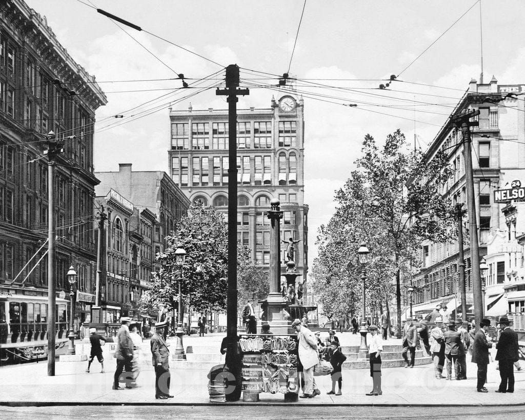 Historic Black & White Photo - Cincinnati, Ohio - The Cincinnati Skyline, c1930 -