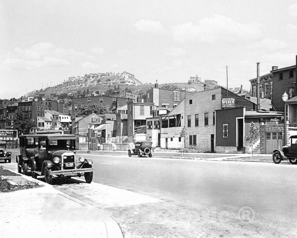 Historic Black & White Photo - Cincinnati, Ohio - Cincinnati Central Parkway, c1927 -