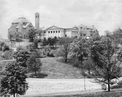 Historic Black & White Photo - Cincinnati, Ohio - The Art Museum in Eden Park, c1903 -