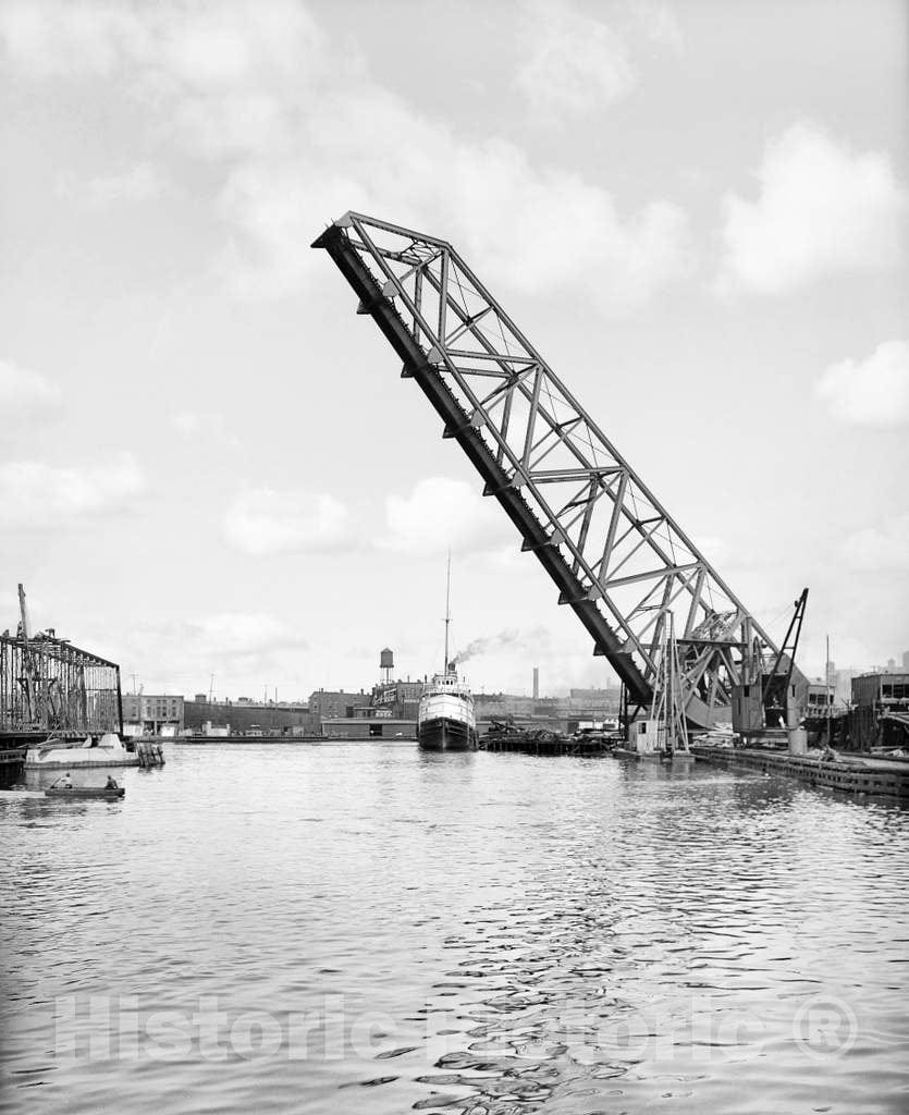 Historic Black & White Photo - Cleveland, Ohio - City of Montreal on the Cuyahoga, c1910 -