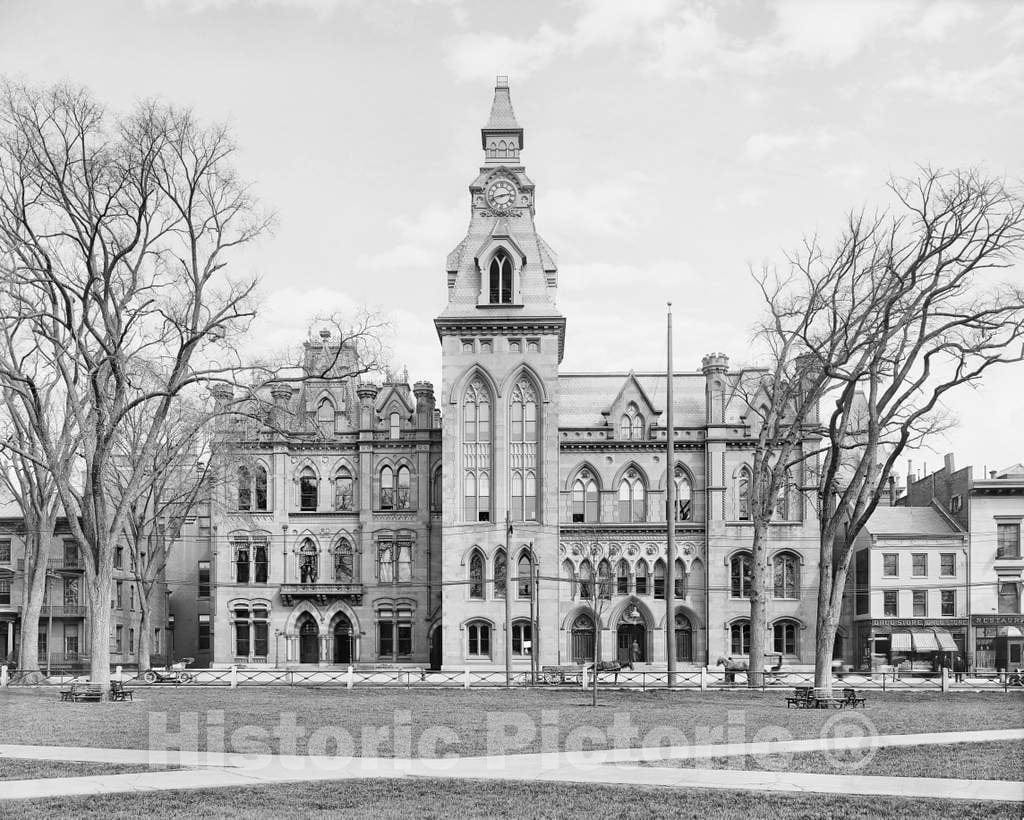 Historic Black & White Photo - New Haven, Connecticut - New Haven City Hall, c1907 -