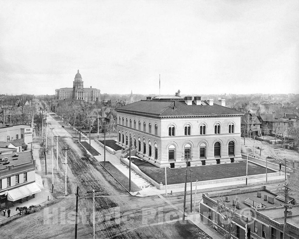 Historic Black & White Photo - Denver, Colorado - The U.S. Mint, c1908 -