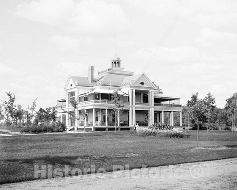 Historic Black & White Photo - Detroit, Michigan - Casino in Palmer Park, c1895 -