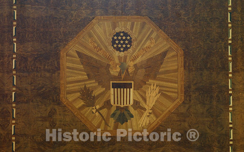 Photo - Interior Lobby Detail, James T. Foley U.S. Post Office and Courthouse, Albany, New York- Fine Art Photo Reporduction