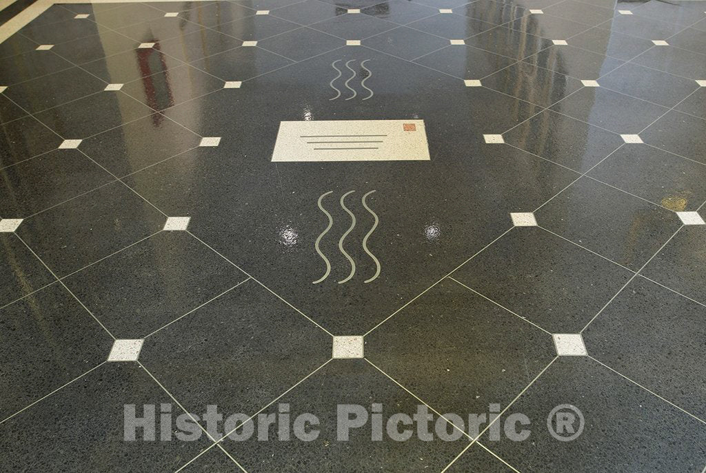 Photo - Floor Art, William R. Cotter Federal Building, Hartford, Connecticut- Fine Art Photo Reporduction