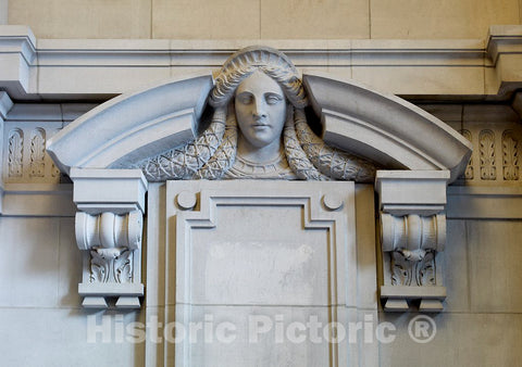 Photo - Interior Detail, Federal Building and U.S. Courthouse, Providence, Rhode Island- Fine Art Photo Reporduction