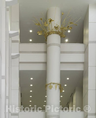 Photo- Architectural Art Poplar and Iris (Garden of Justice) Interior of James H. Quillen U.S. Courthouse, Greeneville, Tennessee 2 Fine Art Photo Reproduction