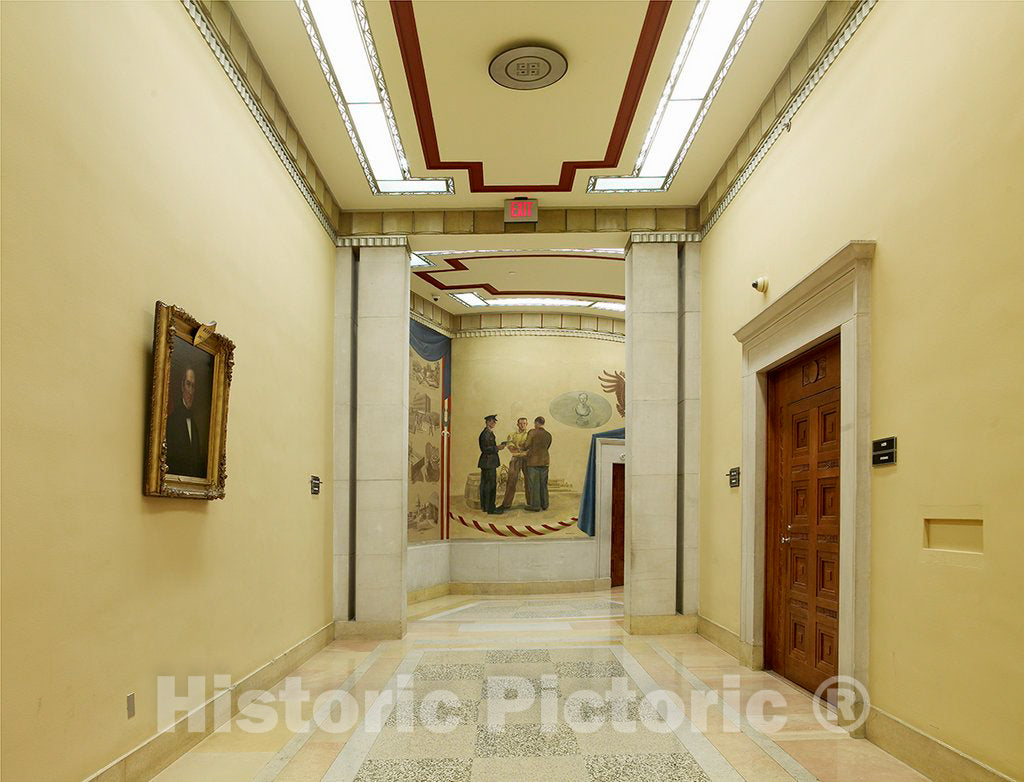 Photo - Full View, Fifth Floor, Elevator no. 10, Department of Justice, Washington, D.C.- Fine Art Photo Reporduction