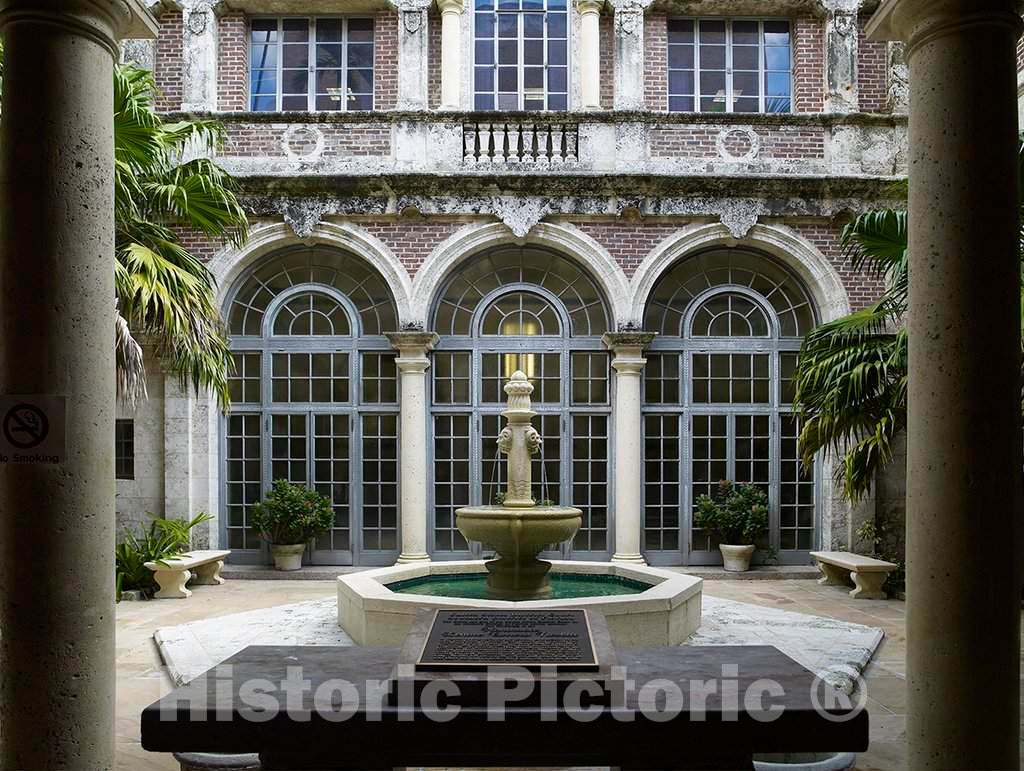 Photo- Courtyard, David W. Dyer Federal Building and U.S. Courthouse, Miami, Florida 2 Fine Art Photo Reproduction