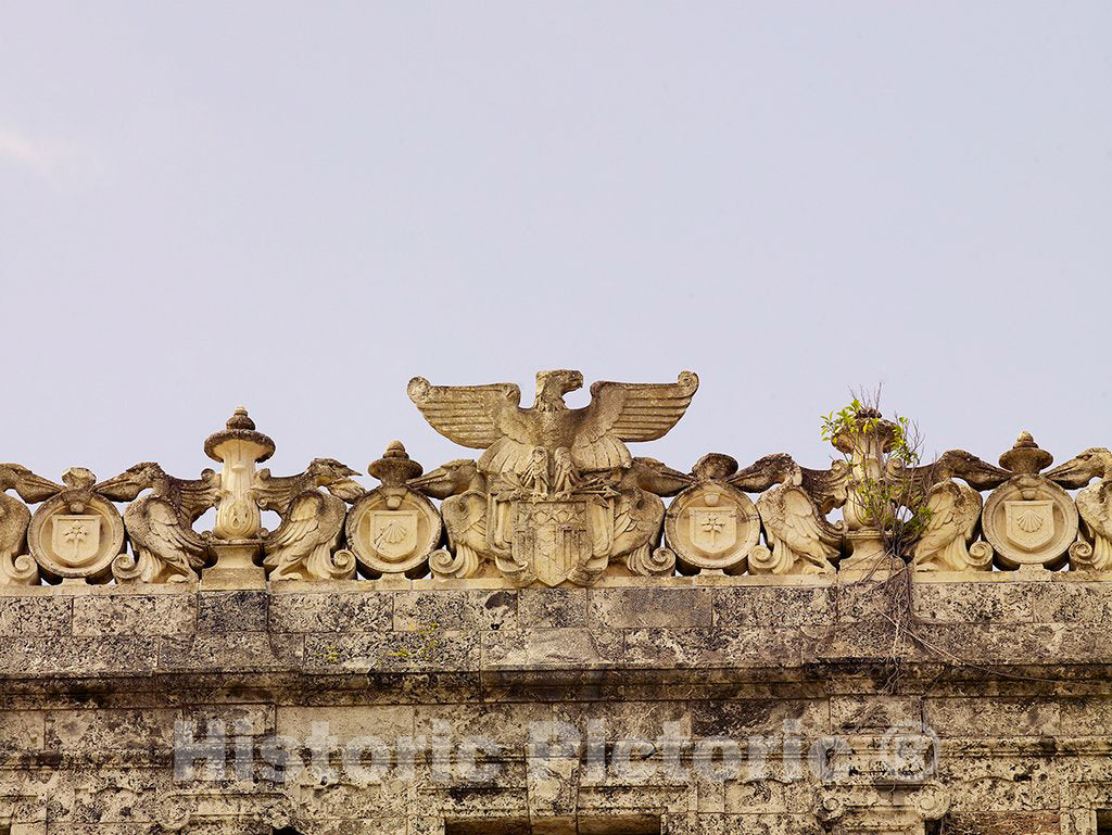 Photo - Roof Detail, David W. Dyer Federal Building and U.S. Courthouse, Miami, Florida- Fine Art Photo Reporduction