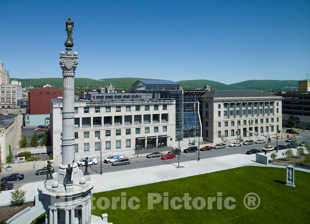 Photo - Exterior Monument, William J. Nealon Federal Building and U.S. Courthouse, Scranton, Pennsylvania- Fine Art Photo Reporduction